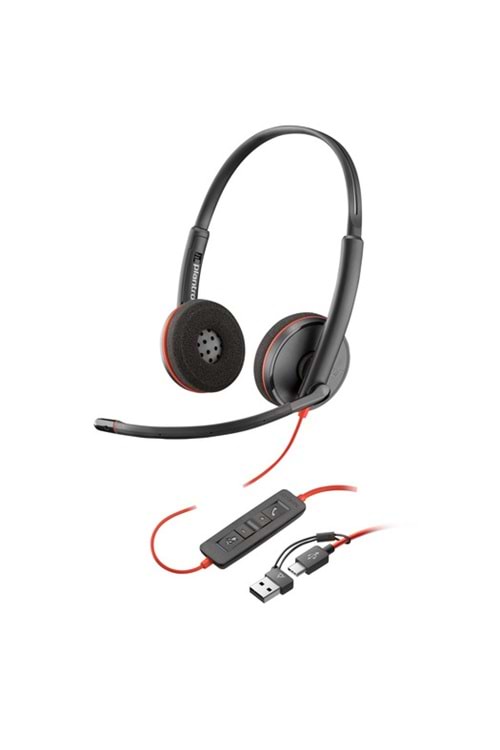 Poly BW 3220 Stereo USB-C HS +USB-C/A