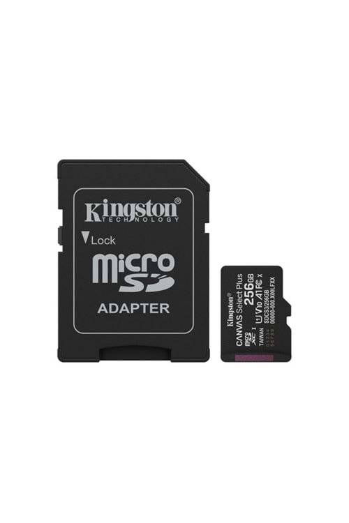 256GB microSDXC Canvas Select Plus Gen3 150MB/s A1 Card + Adapter