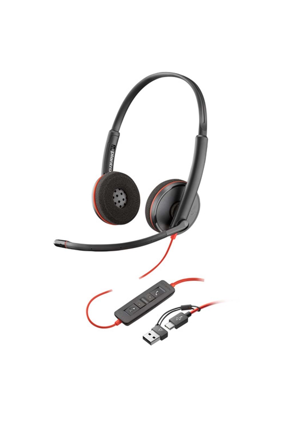 Poly BW 3220 Stereo USB-C HS +USB-C/A