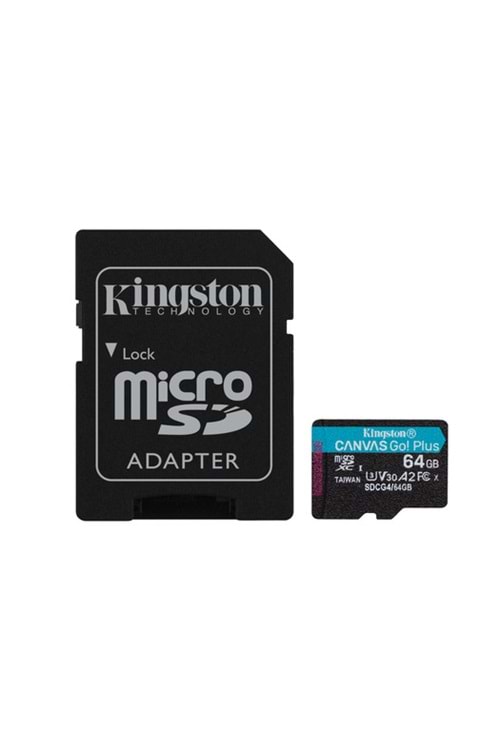 Kingston 64GB Canvas Go Plus microSD Gen4