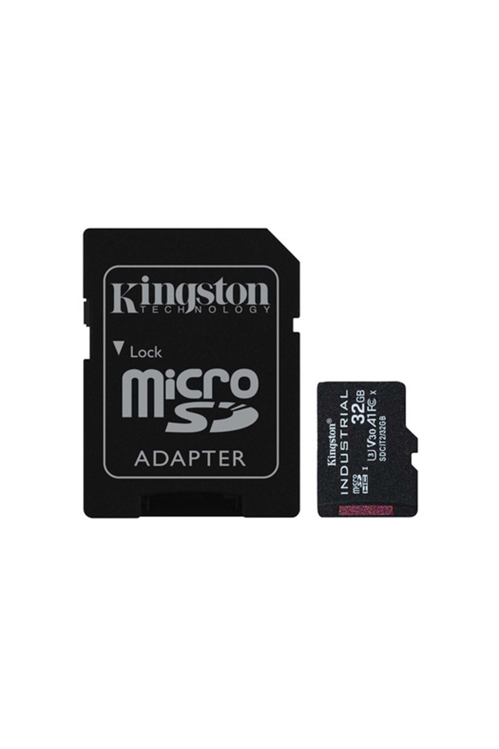 32GB microSDHC Industrial C10 A1 pSLC Card + SD Adapter