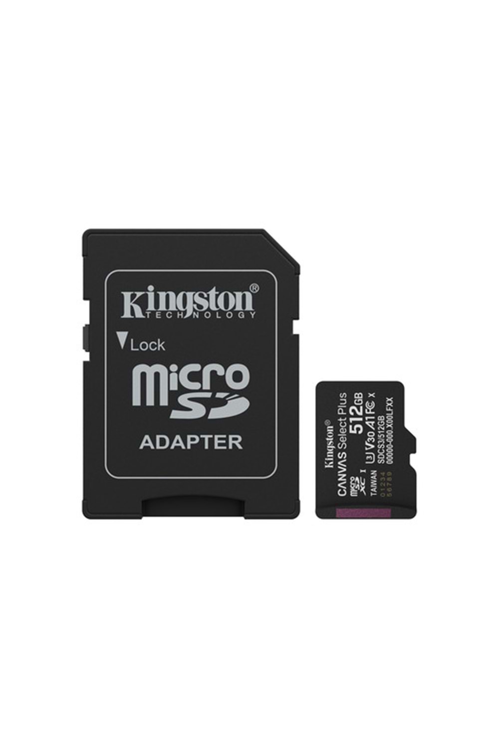 512GB microSDXC Canvas Select Plus Gen3 150MB/s A1 Card + Adapter
