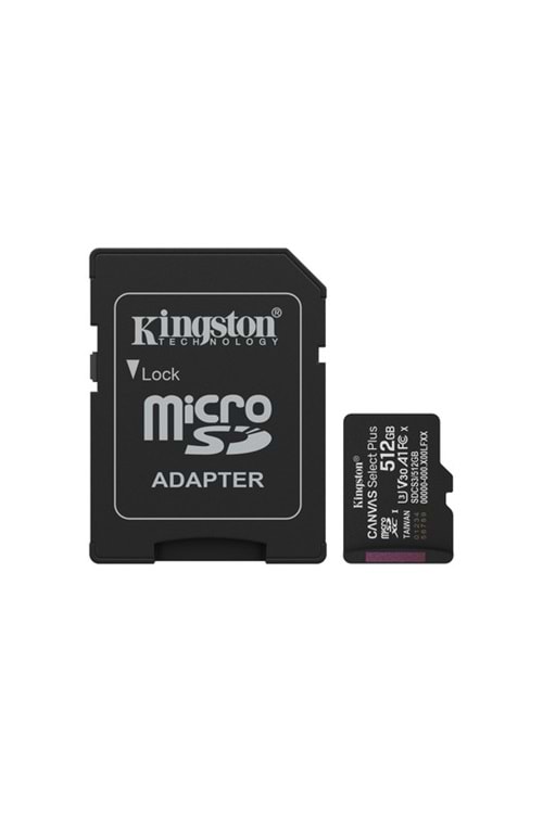 512GB microSDXC Canvas Select Plus Gen3 150MB/s A1 Card + Adapter