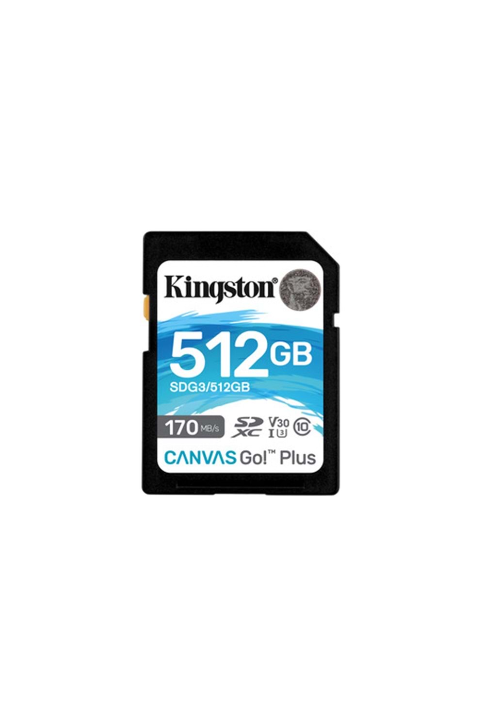 Kingston 512GB SDXC Canvas Go Plus 170R C10 UHS-I U3 V30
