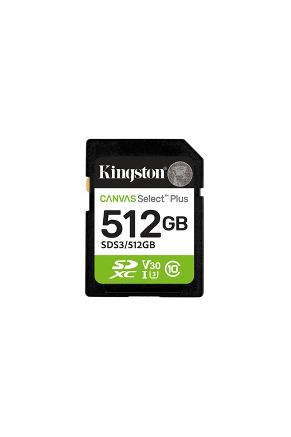 512GB SDXC Canvas Select Plus Gen3 150MB/s C10 UHS-I U3 V30
