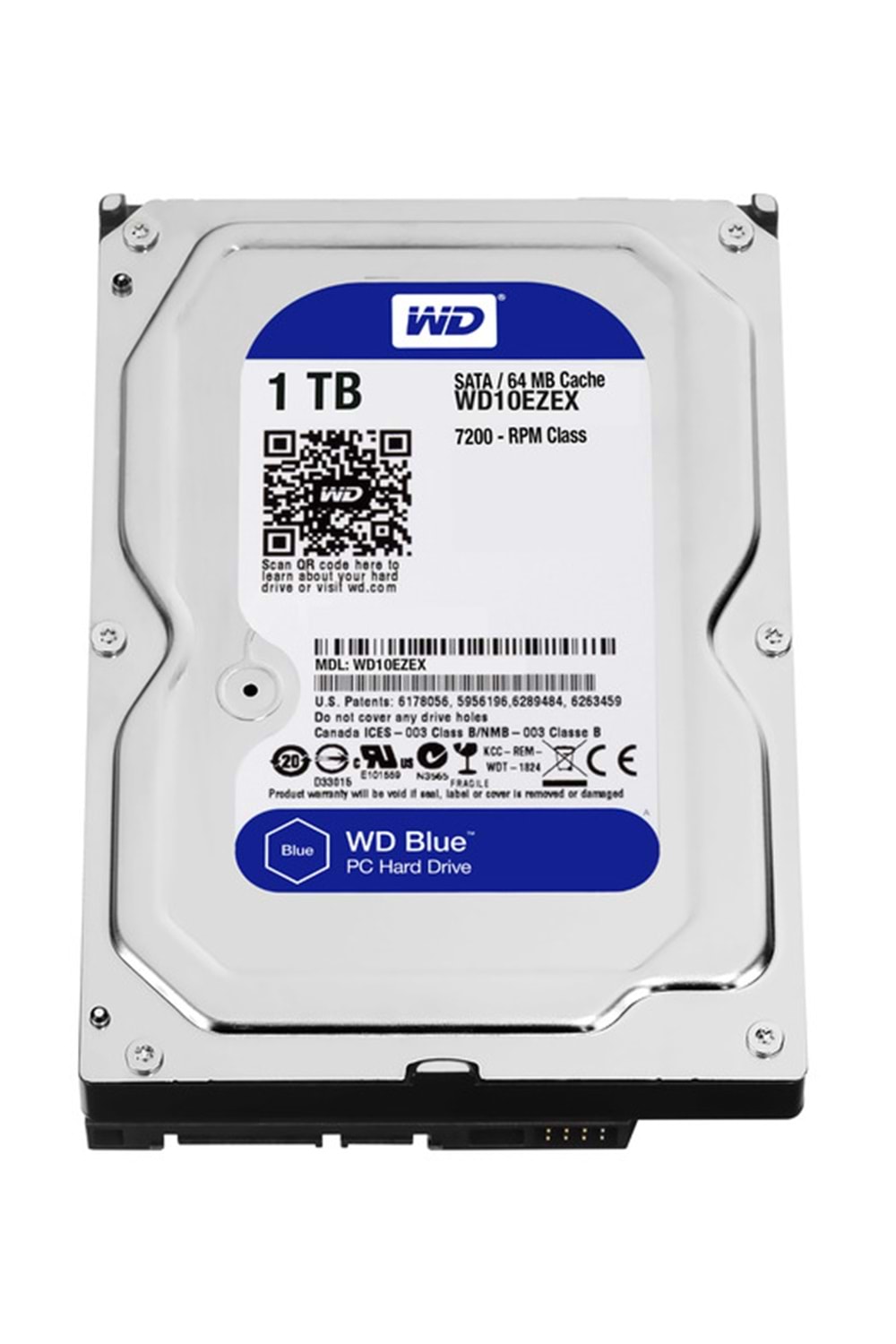 WD Caviar Blue 3.5'' SATA 3 1TB 7200rpm 64MB